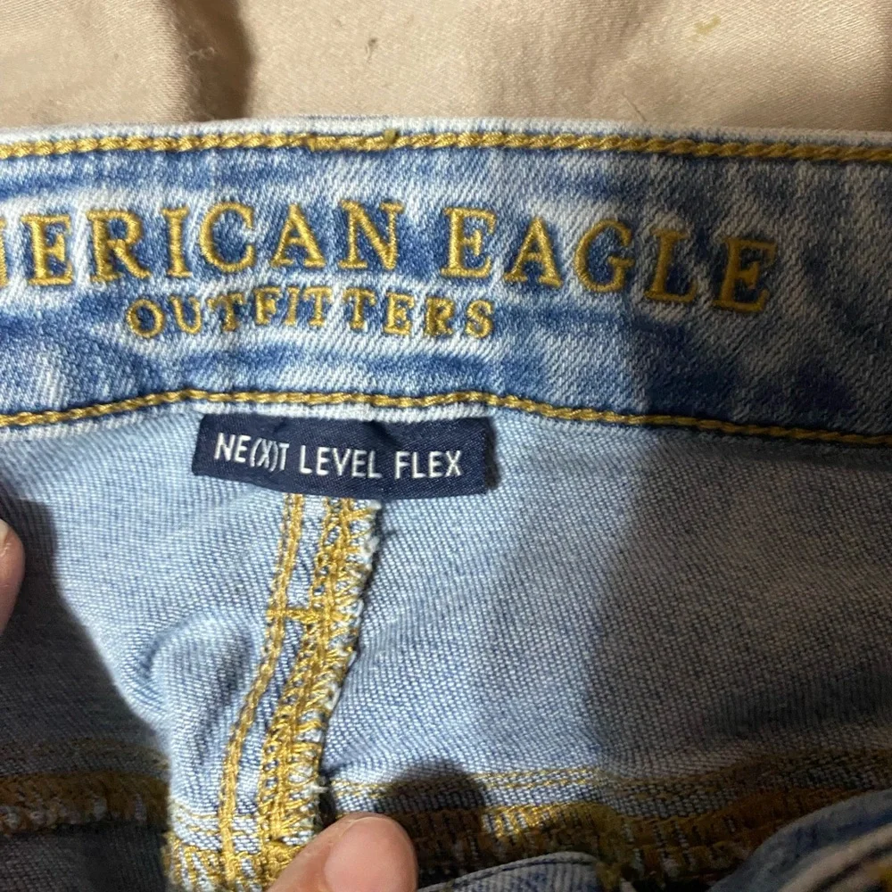 American Eagle Outfitters Faded Blue‎ Straight Jeans